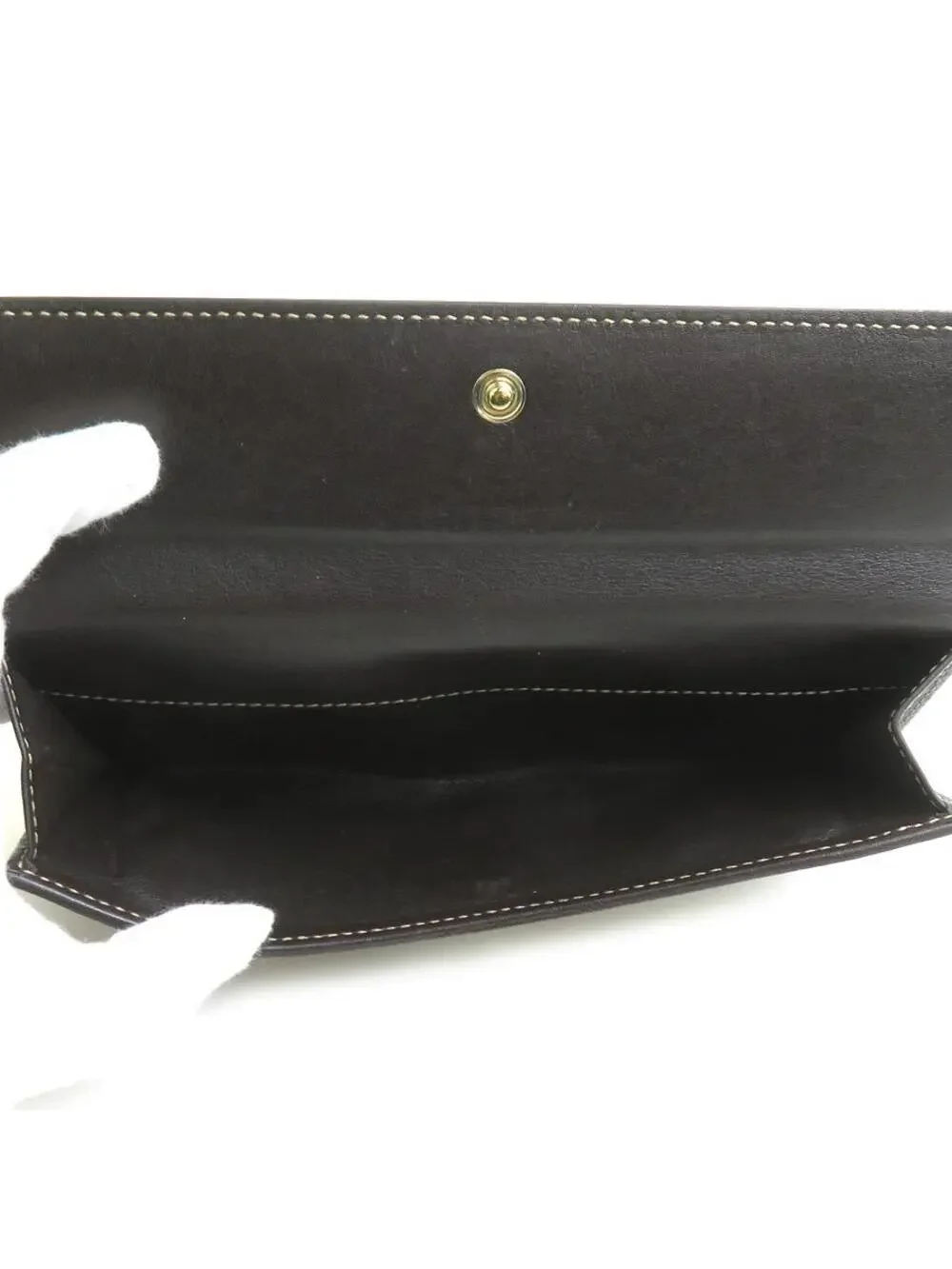 Auth Gucci Bifold Long Wallet Brown Gg #268174G22B - Picture 4 of 10